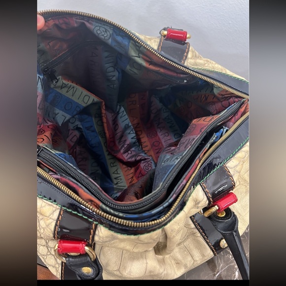 Marino Orlandi Beige Genuine Crocodile Leather Large Purse Tote Crossbod… - Picture 8 of 12